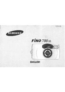Samsung Fino 700 XL manual. Camera Instructions.
